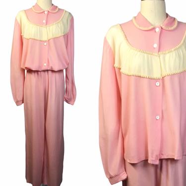 1950s Deadstock Sandra Dee Style Soft 2-piece Pajama Set 