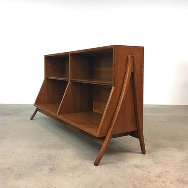 Kipp Stewart | Drexel Declaration Walnut Bookcase | Mid Century cabinet book 