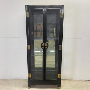 Vintage Modern Curio Display Cabinet by American of Martinsville 