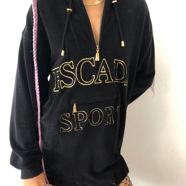 Vintage Escada Sport Black Hoodie 