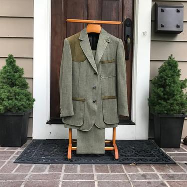 1960s Tweed Suit, Abercrombie Fitch, Norfolk, Jacket, Retro, Vintage, Hunting Club 