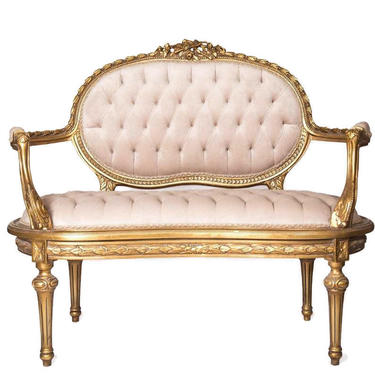 LOUIS XVI Style Loveseat, French, French Provincial, French Country Decor 