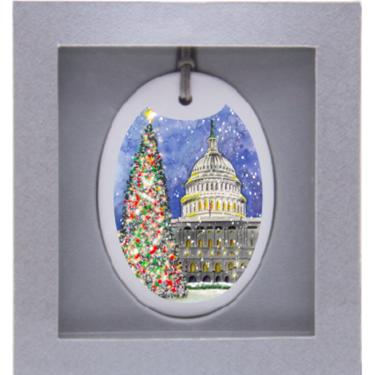 Capitol Hill Ceramic Holiday Ornament