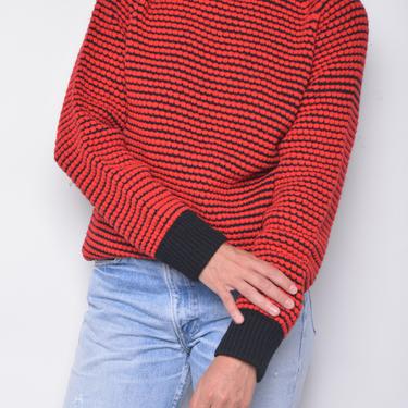 Red Mock Neck Sweater