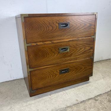 Vintage Three Drawer Campaign Dresser by Lane 