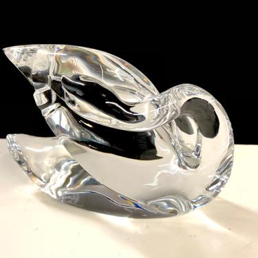 Baccarat Crystal Swan Figurine Sculpture 