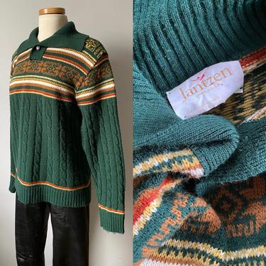 80s Jantzen Ski Lodge Sweater 