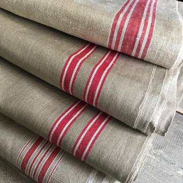 1 French Linen Mangle Cloth, Sewing Fabric for Upholstery, Drapery, Cushions, Table Linens 