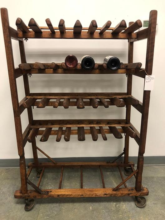 Vintage Industrial Wine Rack Shelving 