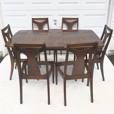 Mid-Century Modern Dining Room Set- Table with Chairs 