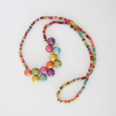 Wooden necklace / wooden beads necklace 