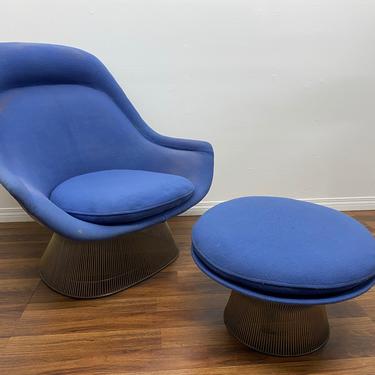 Original Warren Platter &#8220;easy&#8221; Chair and Ottoman