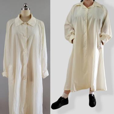 1980s Aqua Sheen Raincoat with Detachable Hood 80's Jacket 80s Women's Vintage Size XL 