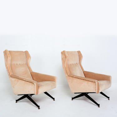 Osvaldo Borsani for Tecno  Italian Vintage Armchairs Modern Italy 1950s- a pair 