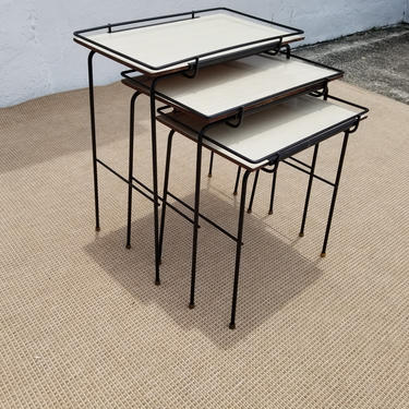Mathieu Mategot  Style  Nesting Tables . 
