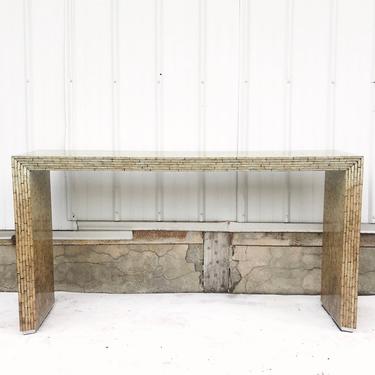 Vintage Modern Console Table In the Style of Karl Springer 