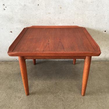 Mid Century Teak Side Table in the Style of Grete Jalk