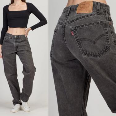 90s Levi's 550 Faded Black Dad Jeans - Men's Small, Women's Medium, 30&quot; | Vintage Relaxed Fit Tapered Leg Denim 