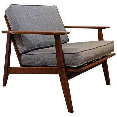 Mid-Century Danish Modern Walnut Lounge Chair 