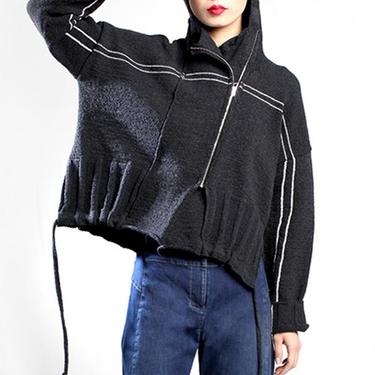 Oversized Hooded Pullover Sweater