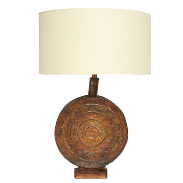 Marcello Fantoni Hand-Welded Copper Table Lamp 1960s