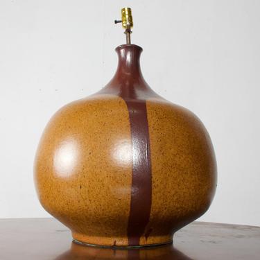 Midcentury Oversized David Cressey Ceramic Vase Table Lamp for Lightolier 
