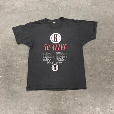 Vintage Love and Rockets Tee Retro 1980s RARE + So Alive + Concert Tour Shirt + I Ain't Gonna Work for Maggie's Brother No More + Goth Rock 