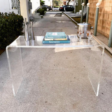 MID CENTURY MODERN Lucite Console Table 