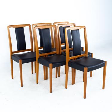 Nils Jonsson for Hugo Troeds Mid Century Danish Teak Dining Chairs - Set of 6 - mcm 