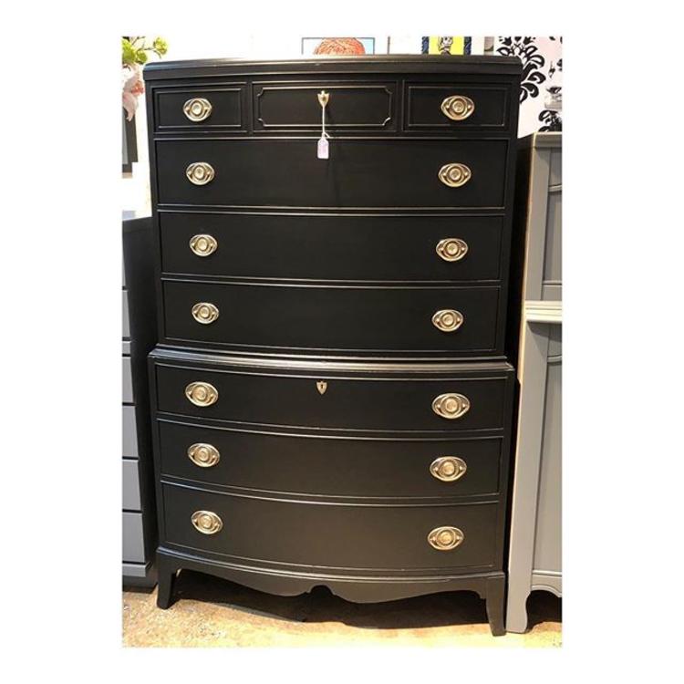 Showstoppin Black Chest of Drawers 3 Wide X 20.5 Deep X 5 Tall 