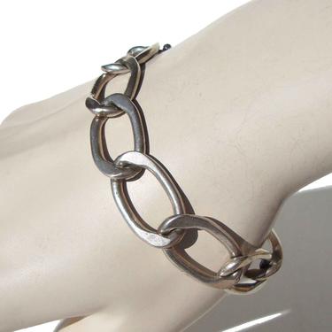 Vintage Taxco Sterling Silver Chain Link Bracelet 