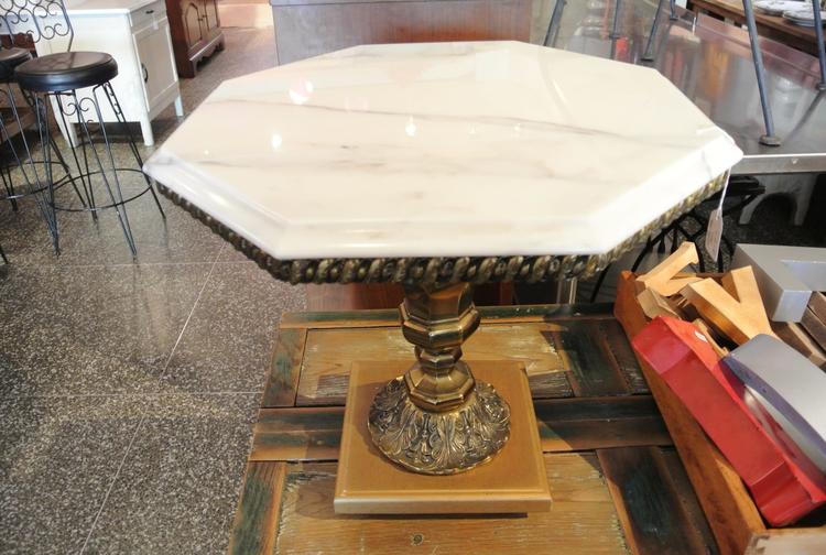 SOLD - Marble side table - $55