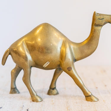 Vintage Solid Brass Camel 