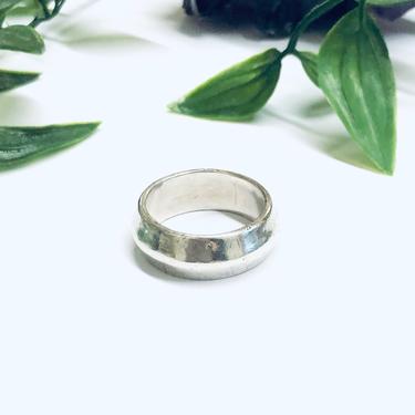 Vintage Silver Band Ring, Thin Band Ring, Unique Band, Minimalist Jewelry 