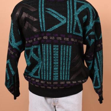 Wild 80s Acrylic Sweater By Gabrielle, XL