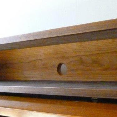 Single Simple Elegant Walnut and Cherry Dovetail Floating Wall Boxes Box Console Shelves Shelf Mid Century Style 