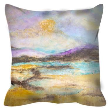 Outdoor Pillow Sunset Coastal Art ~ Golden Sunset ~ Throw Outdoor Pillows ~ Ocean Coastal Pillows ~ Home Decor ~ Beach House Decor 