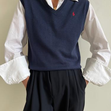 Vintage Navy Polo Ralph Lauren Sweater Vest