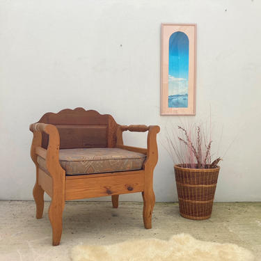 Handmade Arm Chair with Custom Cushion