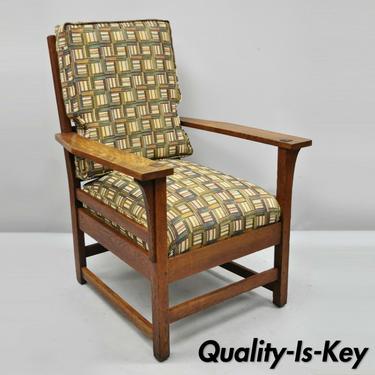 L &amp; JG Stickley Mission Oak Arts &amp; Crafts Lounge Arm Chair Spring Seat Cushion