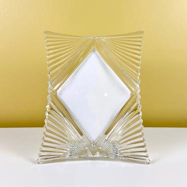 Diamond Shaped Mikasa Crystal Photo Frame 