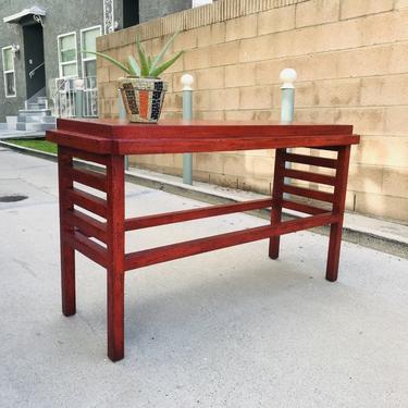 ASIAN/MODERN Red Console Table (Los Angeles) 