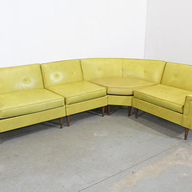 Mid-Century Modern Kroehler Smartset Design Modular 4-Piece Sectional Sofa 