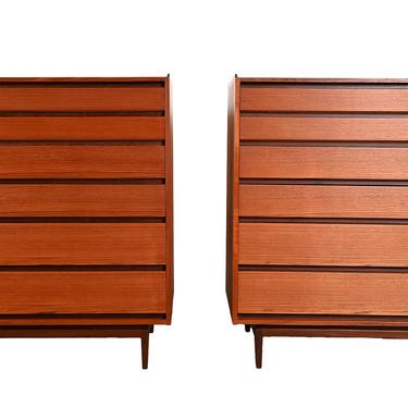 Pair of Teak and Rosewood Dressers Fredericia Mobler FM Danish Modern 
