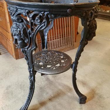 Vintage Cast Iron Table Stand 26.5 x 18 (diameter)
