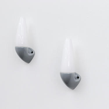 Pair of Wilhelm Wagenfeld Porcelain and Glass Sconces, 1950&#39;s