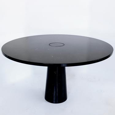 Angelo Mangiarotti Black Marquina Marble Eros Dining Table For Skipper