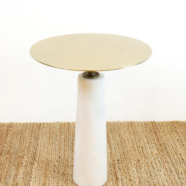 Gold and Marble Side Table