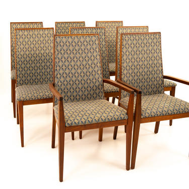 Dillingham Mid Century Dining Chairs - Set of 8 - mcm 