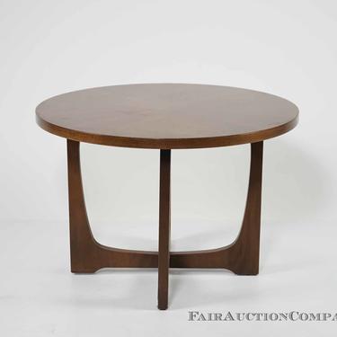 Round Sculptural Style End Table